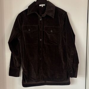 Madewell Dark Brown Corduroy boyfriend Shirt